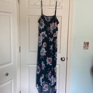 Women’s dress XXL dark green with flowers